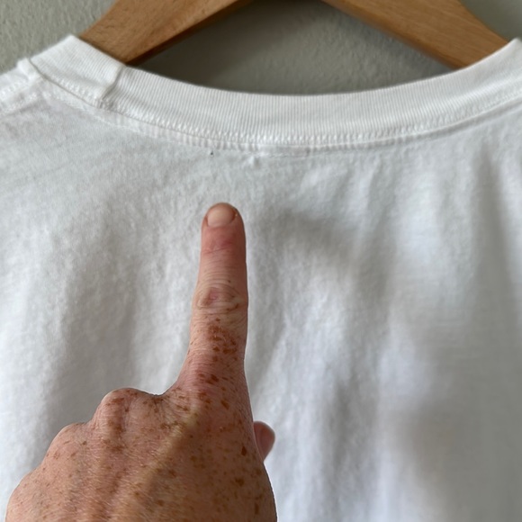 Mom Mode Everyday White/Leopard White Crewneck Short Sleeve Tee Large - Picture 8 of 10